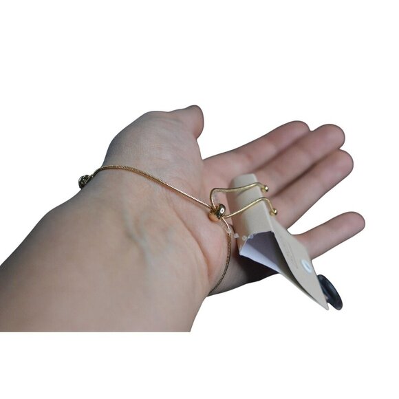 14th & Union Adjustable Nickel-Free Gold Tone Bangle Bracelet For Women - Picture 5 of 9